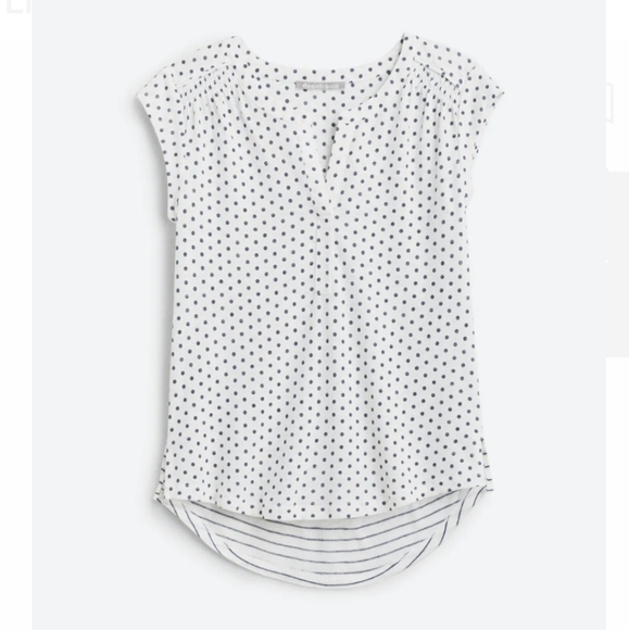 Daniel Rainn Tops - 🤍 Daniel Rainn Split Neck Cap Sleeve Linen Blend Knit Top Medium